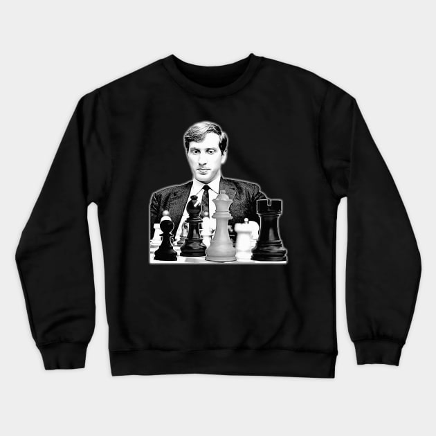 Bobby Fischer / Chess Legend Crewneck Sweatshirt by DankFutura